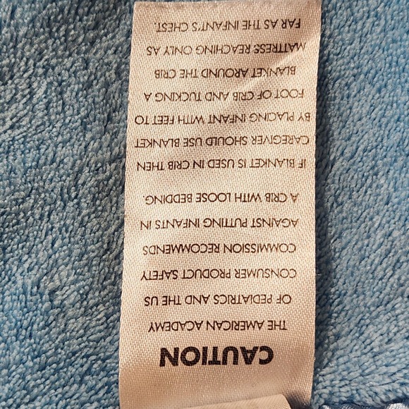 Sutton & Sons Baby Blanket Blue Gray Crib Nursery Lion Boy Sensory Bumpy Satin - Picture 7 of 8